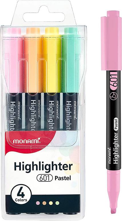 Surligneur Monami 601 couleur PASTEL