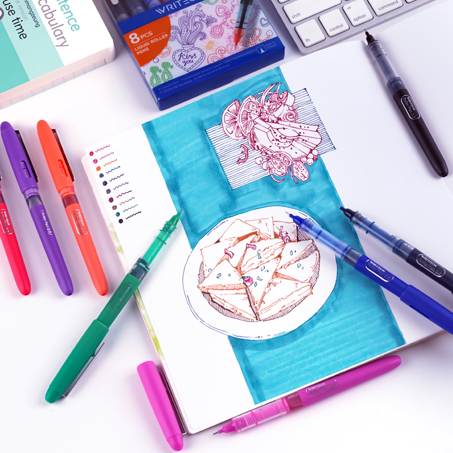 Stylo à billes à encre liquide 0.5mm