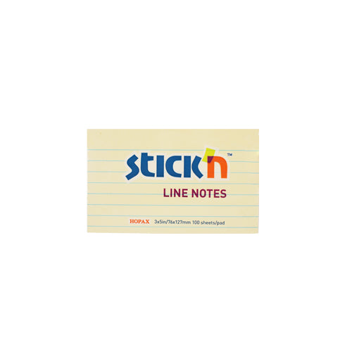 Ruled or gridded adhesive notes