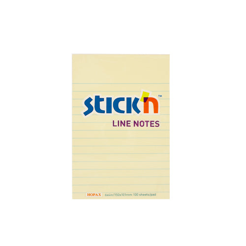 Ruled or gridded adhesive notes