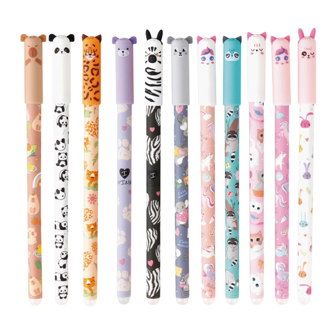 Présentoir de 240 stylos effaçable 0.5mm (motifs variés)
