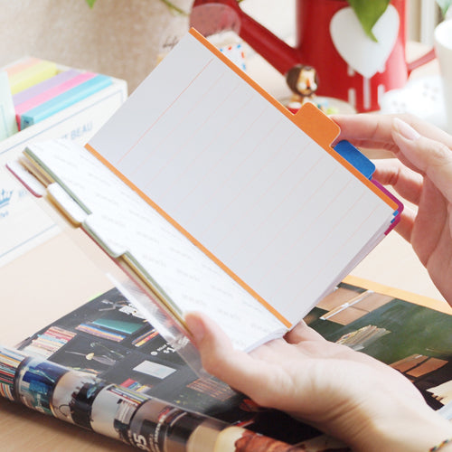 Onglets adhésifs 4x6 lignés 60 feuilles