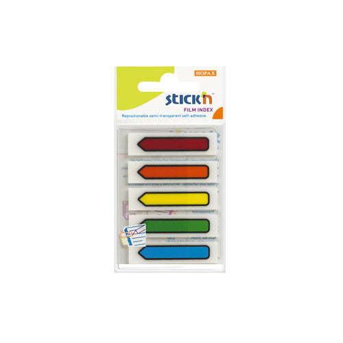 Arrowed adhesive tabs 45x12mm