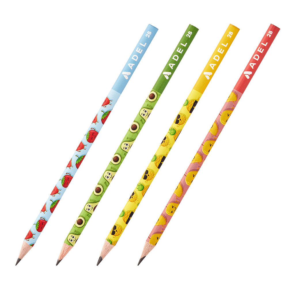 Présentoir de 72 crayons à mine 2B FRUITS