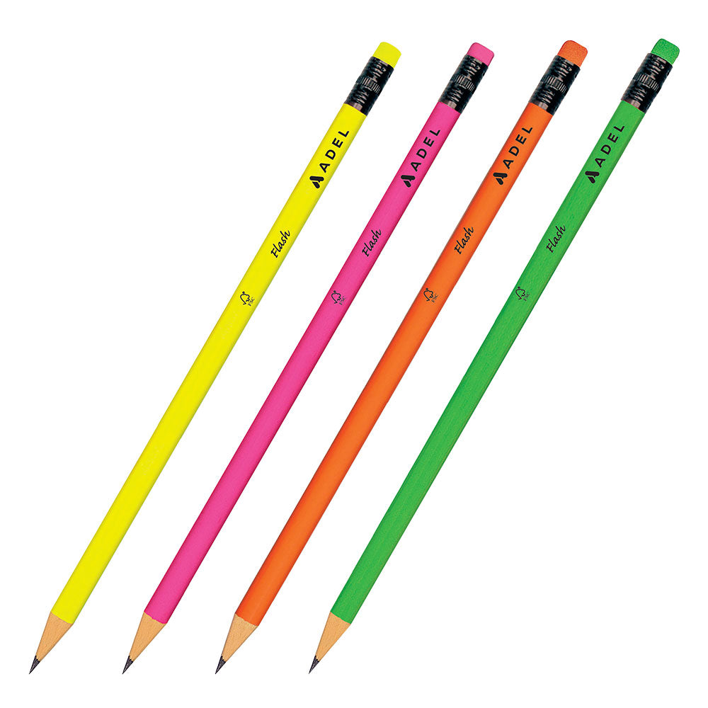 Boite de 12 crayons HB + taille crayon Flash