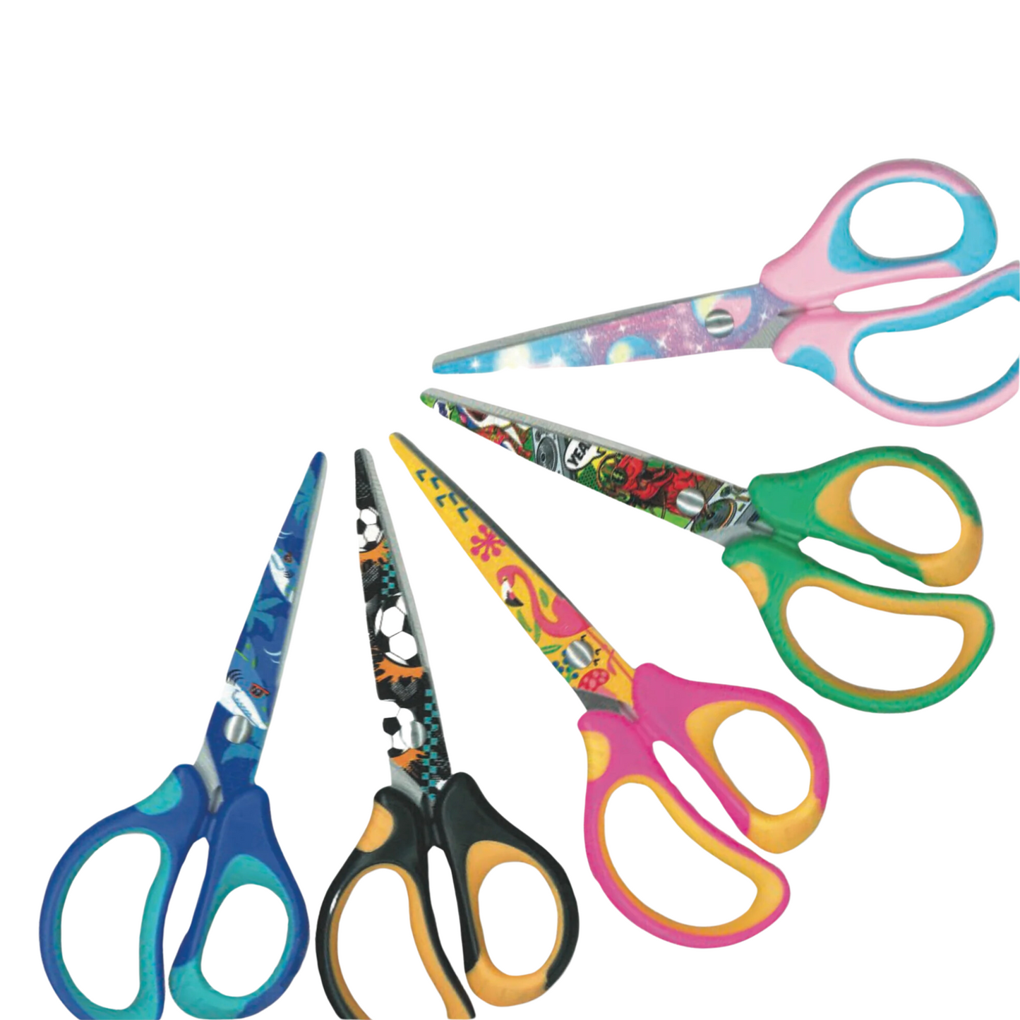 Ciseau 15cm semi-pointu FANTASY (motifs variés)