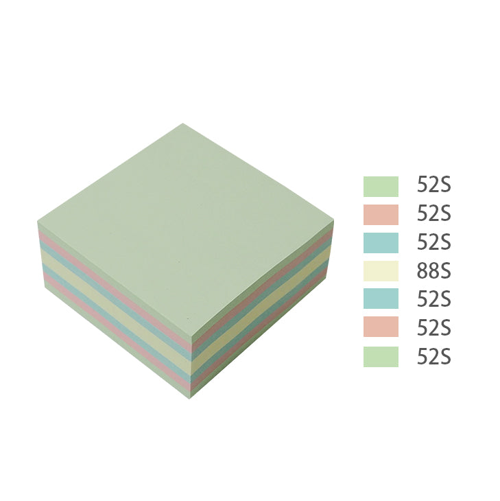 Cube de 400 feuillets adhésifs 3x3 PASTEL (Certifié FSC™)