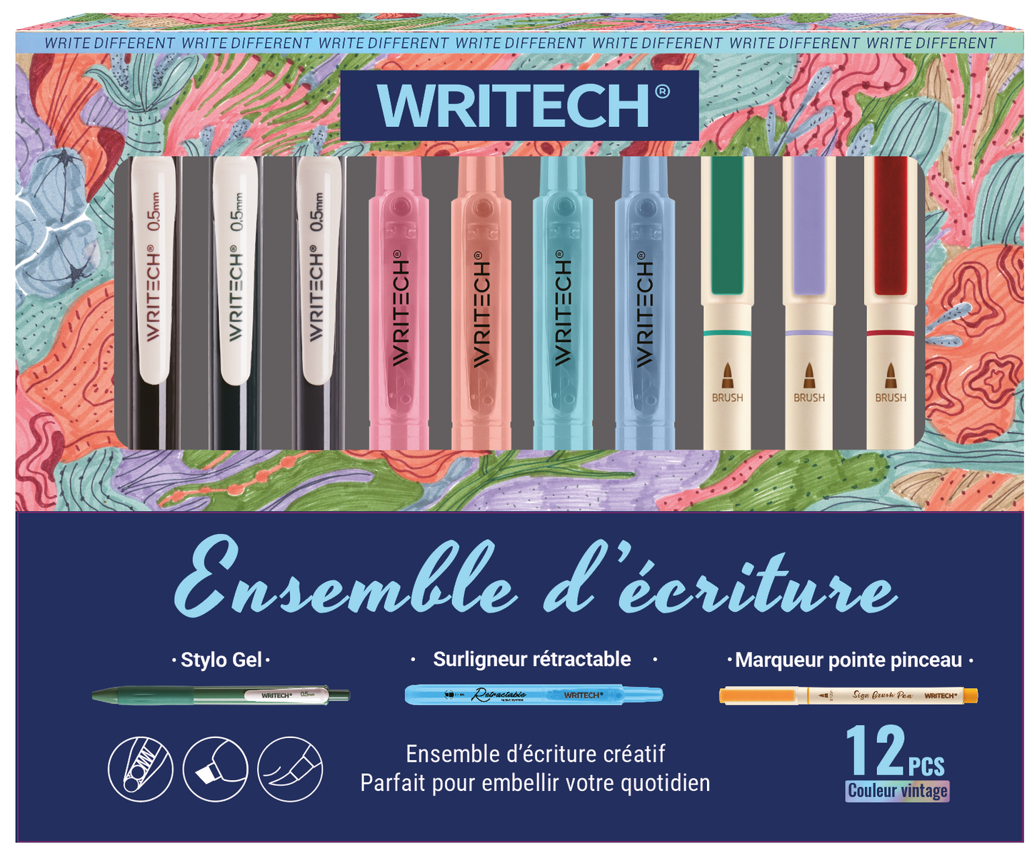Ensemble d'écriture 12pcs