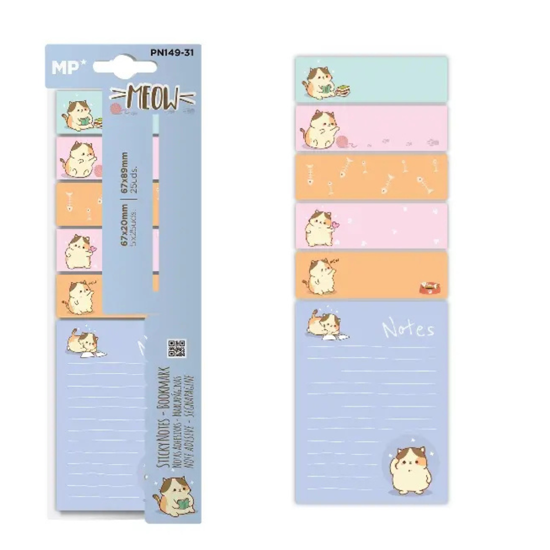 Adhesive bookmarks MEOW