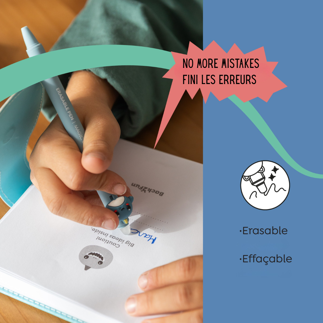 Présentoir de 36 stylos effaçables 0.7mm - Oops (encre de couleur)