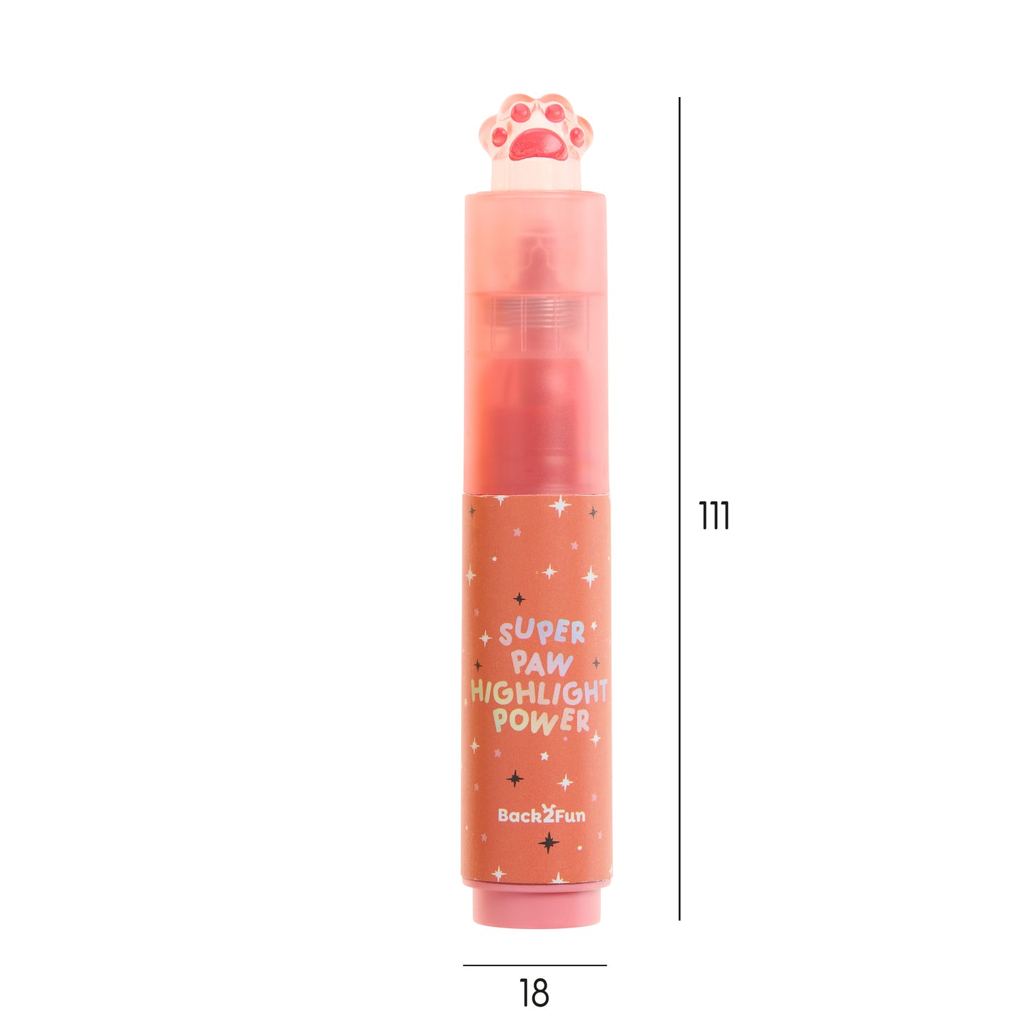 Display of 20 Sets of 3 Cat Paw Highlighters