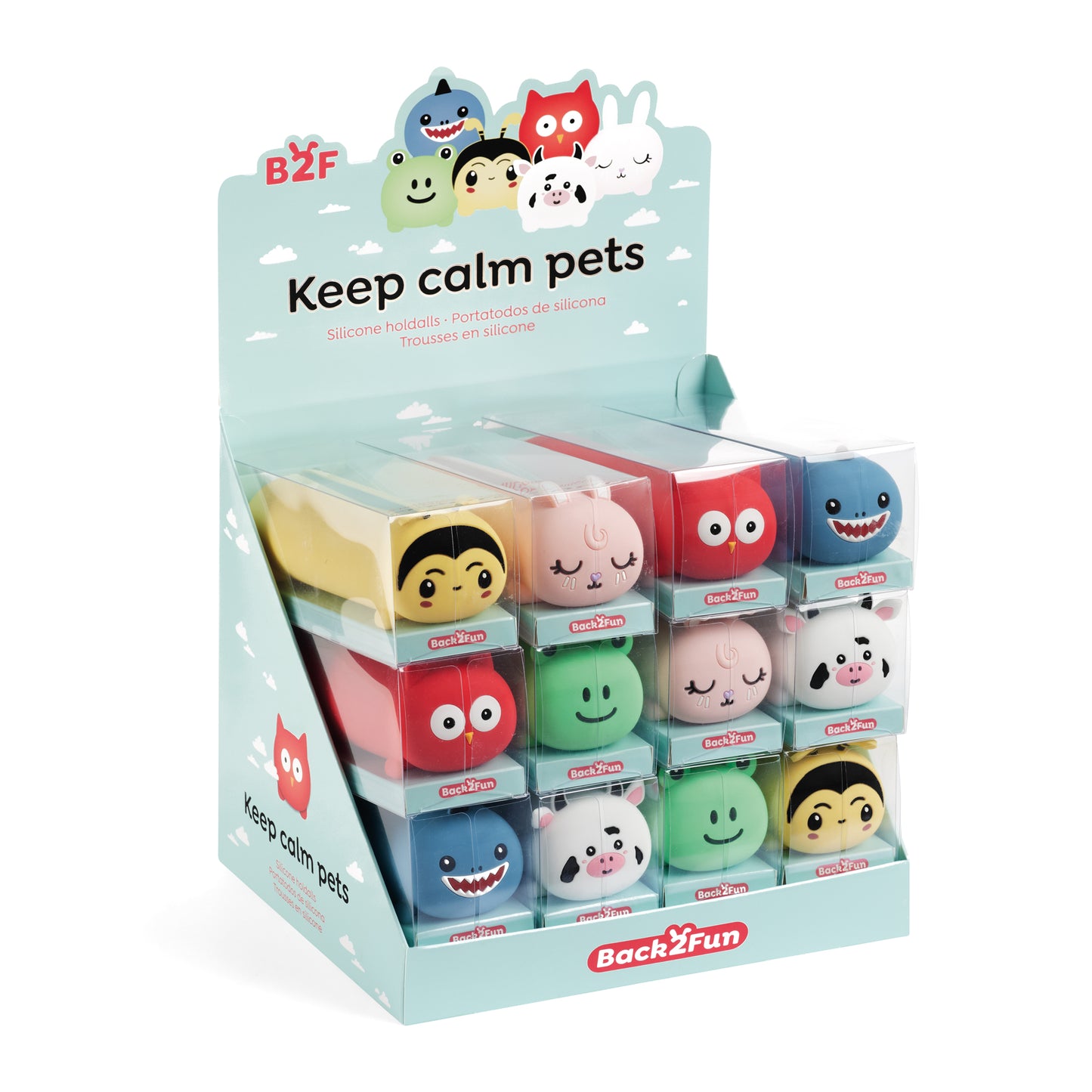 Étui à crayons en silicone : Keep Calm Pets