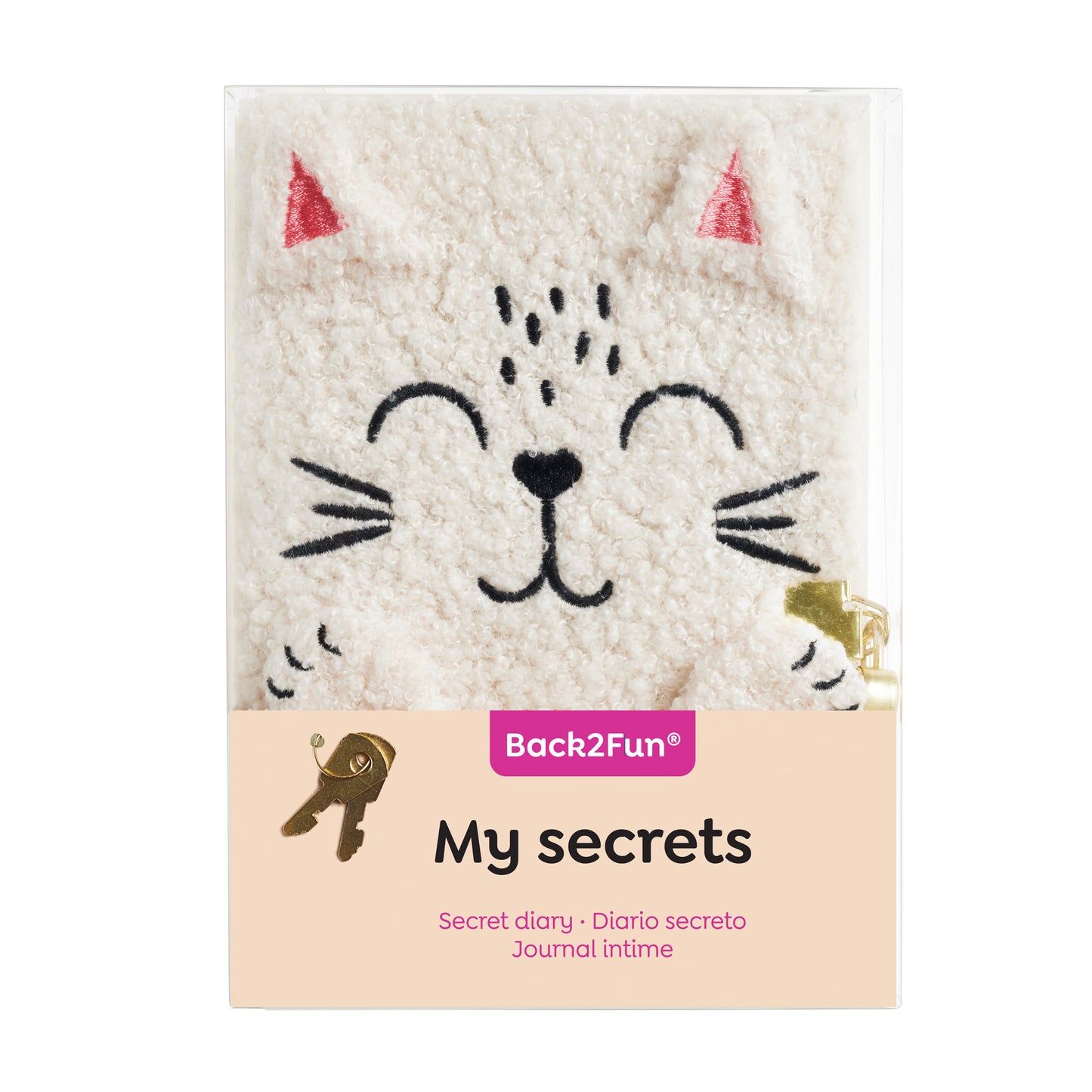Journal intime peluche - Chat