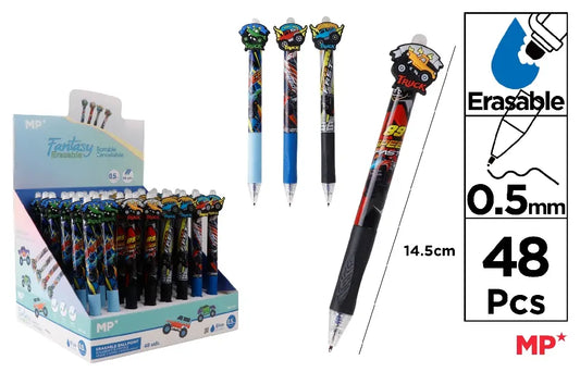Présentoir de 48 stylos à billes effaçables 0.5mm CAMION
