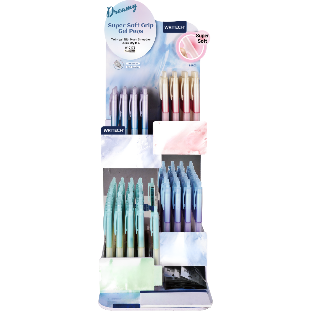 Stylo gel à prise douce 0.5mm (encre noire)