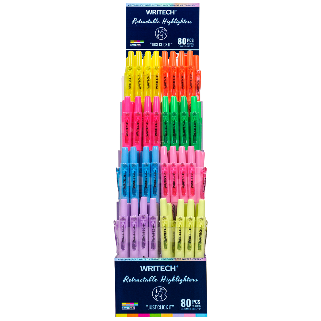 NEON retractable highlighter