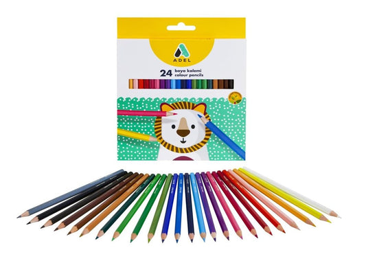 Crayons de couleur en bois (boîte de 24)