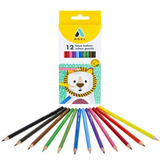 Crayons de couleur en bois (boîte de 12)