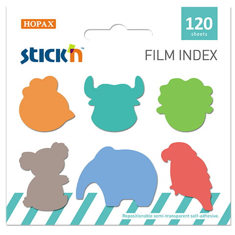 Feuillets adhésifs de forme film index ANIMAUX