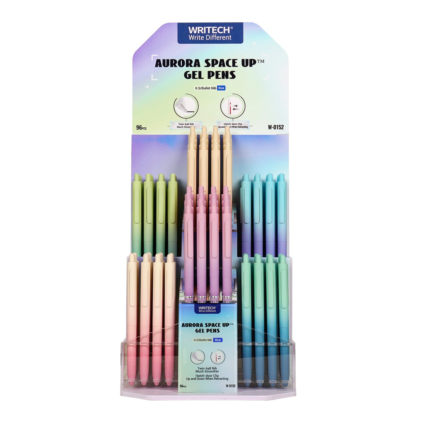 SPACE UP 0.5mm Ombré Gel Pen (Black Ink)