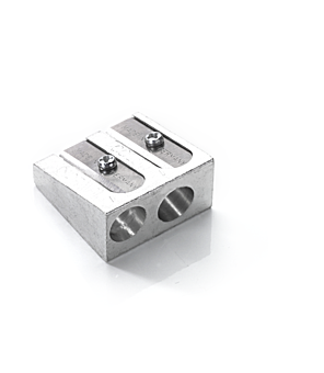 Display of 20 DOUBLE metal pencil sharpeners (EIS-026)