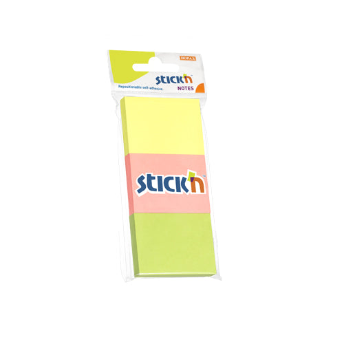 Set of 3 adhesive sheets 1.5 x 2 NEON