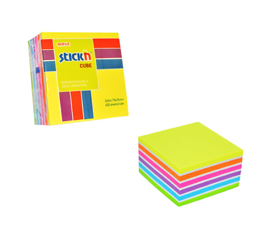 Adhesive notes 3 x 3 100 or 400 sheets (NEON/PASTEL)