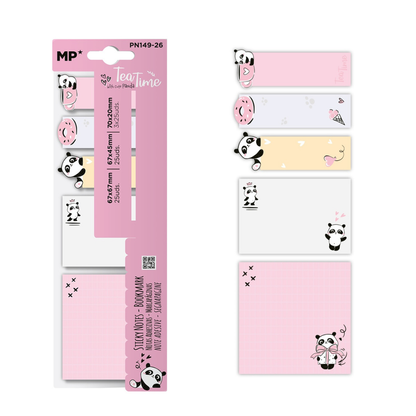 Feuillets adhésifs marque-page - Panda