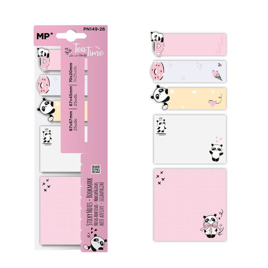 Feuillets adhésifs marque-page - Panda