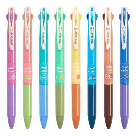 Stylo gel duo rétractable 0.5mm