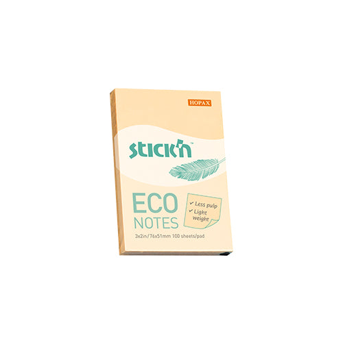 Feuillets adhésifs ÉCO 100 feuilles 2x3 PASTEL