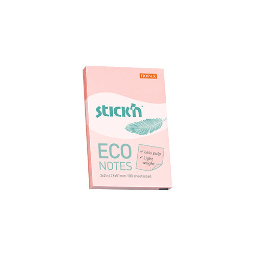 Feuillets adhésifs ÉCO 100 feuilles 2x3 PASTEL