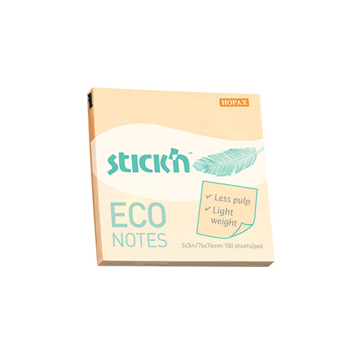 Feuillets adhésifs ÉCO 100 feuilles 3x3 PASTEL