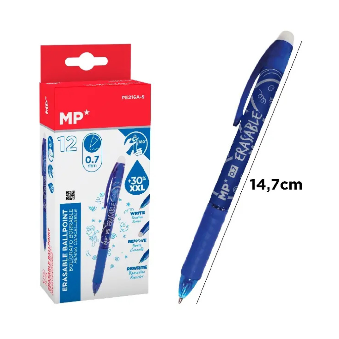Stylo bille effaçable à capuchon rotatif 0.7mm