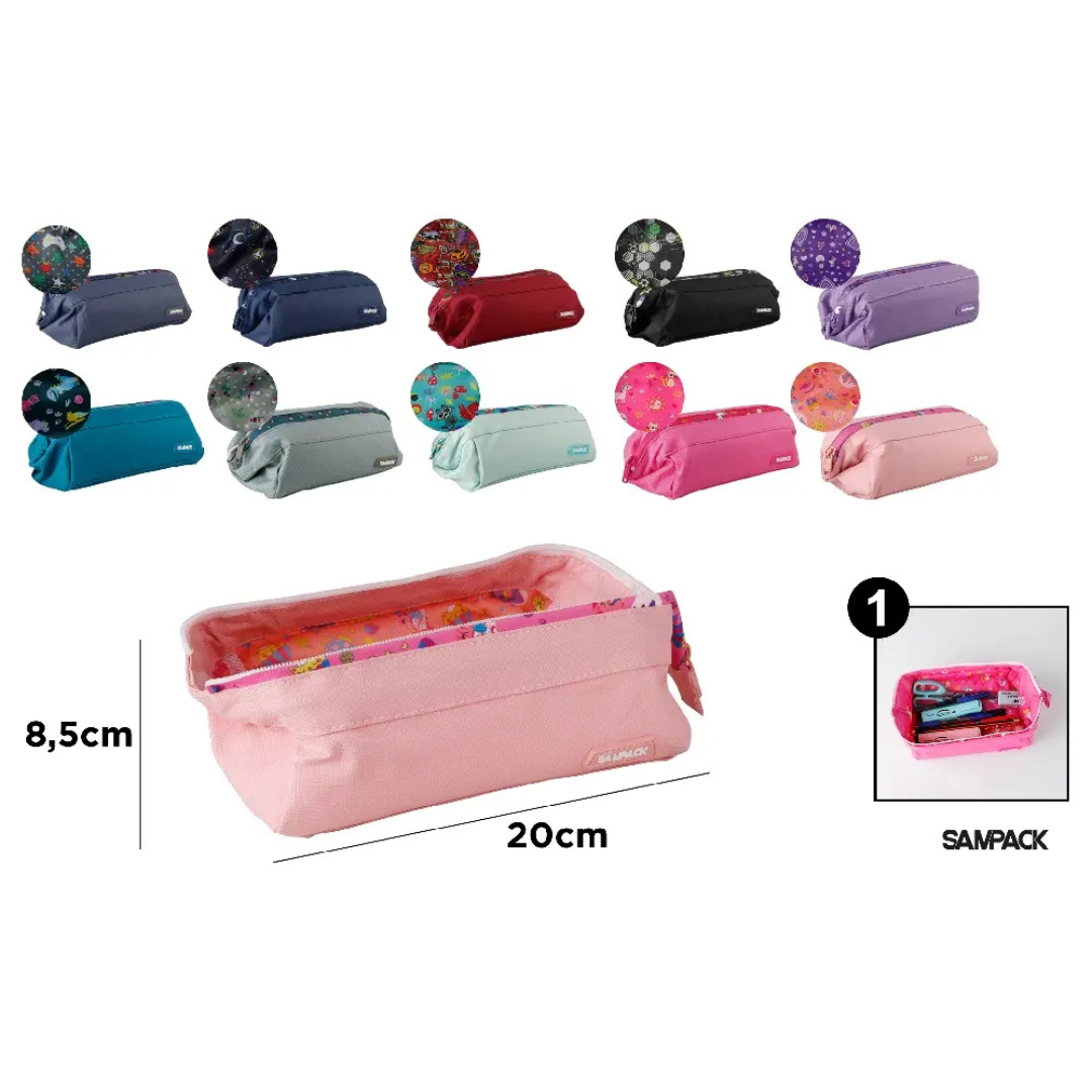 Étui à crayon 1 compartiment - Grande ouverture