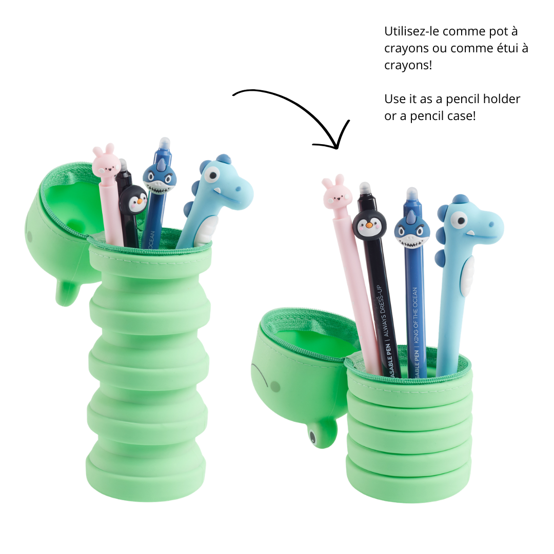 Étui à crayons en silicone : Growing Pets