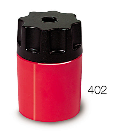 Display of 10 SIMPLE pencil sharpeners in various colors