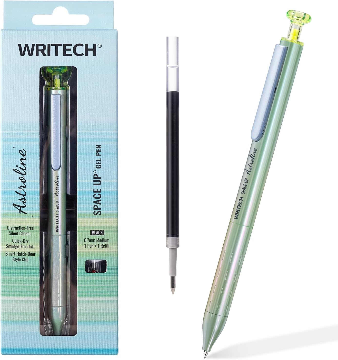1 Pen + 1 Refill Set – Space-Up Astroline 0.7 mm Gel Pen (Blue Ink)
