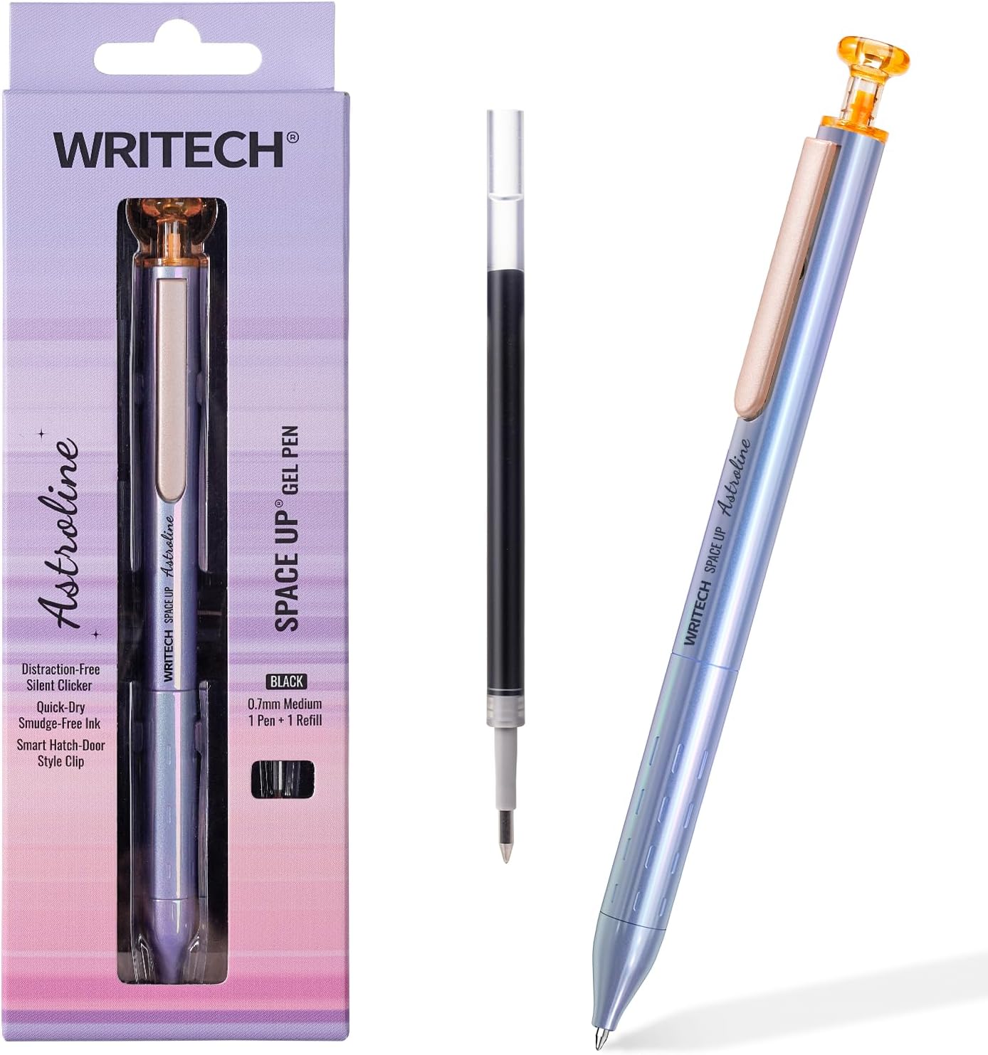 1 Pen + 1 Refill Set – Space-Up Astroline 0.7 mm Gel Pen (Blue Ink)