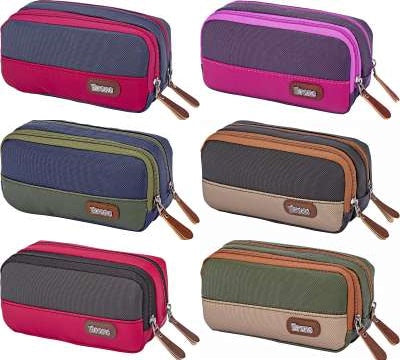 Pencil case with 2 compartments (sold individually)