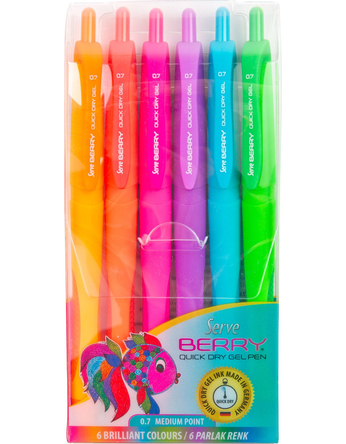 Berry Gel Pen Retractable 0.7mm
