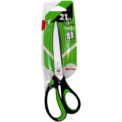 Ciseau 21cm à bout semi-pointu (couleurs assorties) AUCHAN