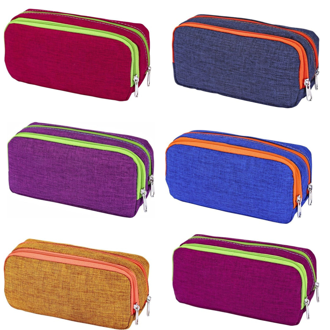 Pencil case with 2 compartments (sold individually)