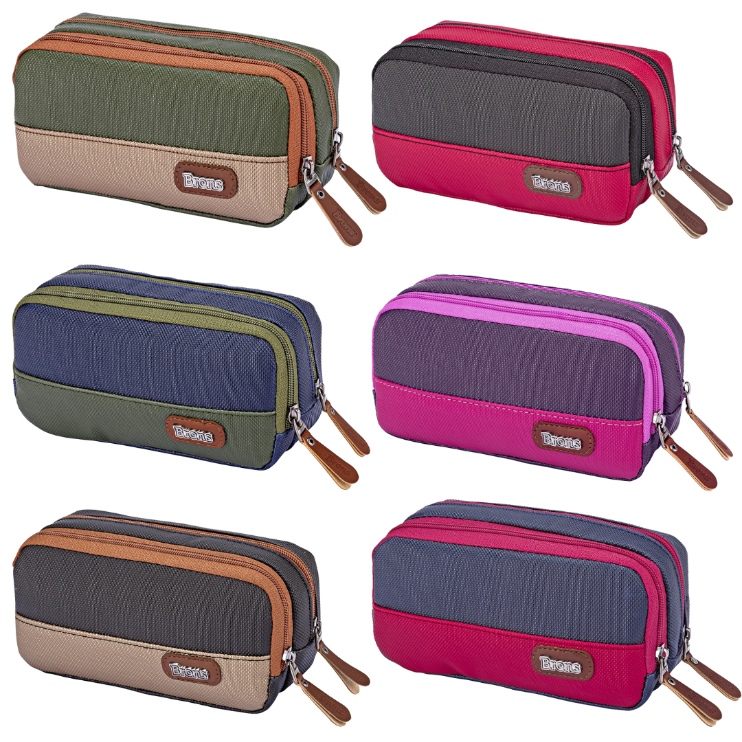 Pencil case with 2 compartments (sold individually)