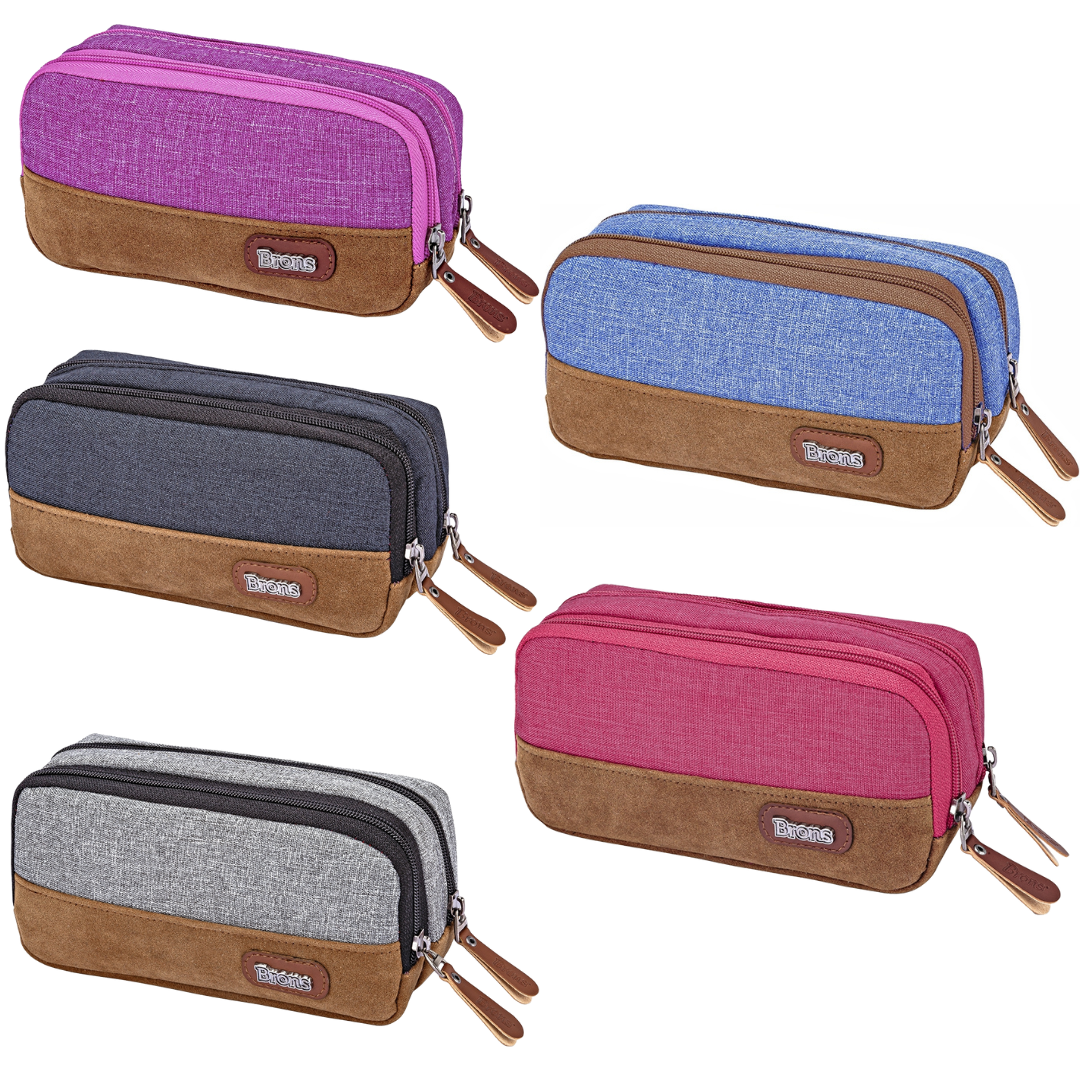 Pencil case with 2 compartments (sold individually)