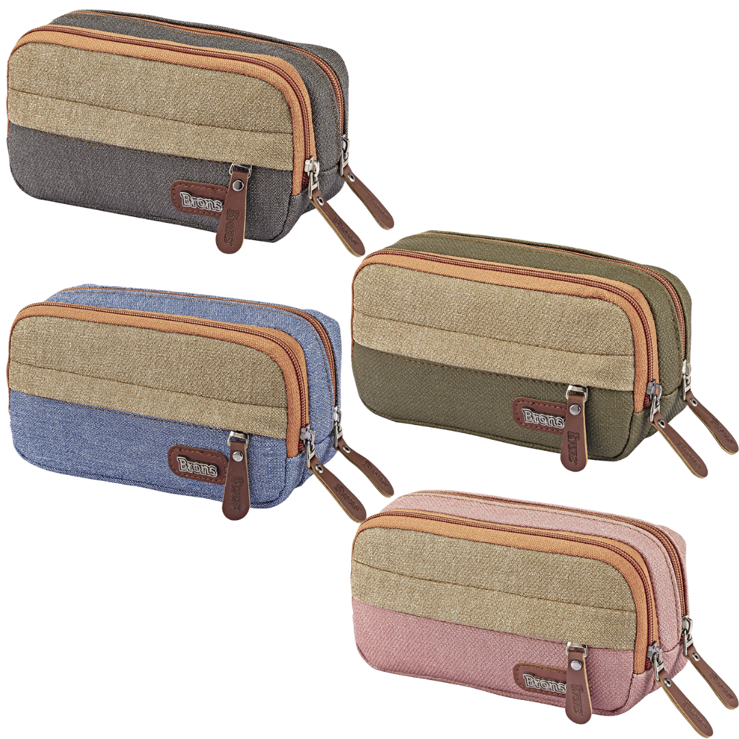 Pencil case with 2 compartments (sold individually)