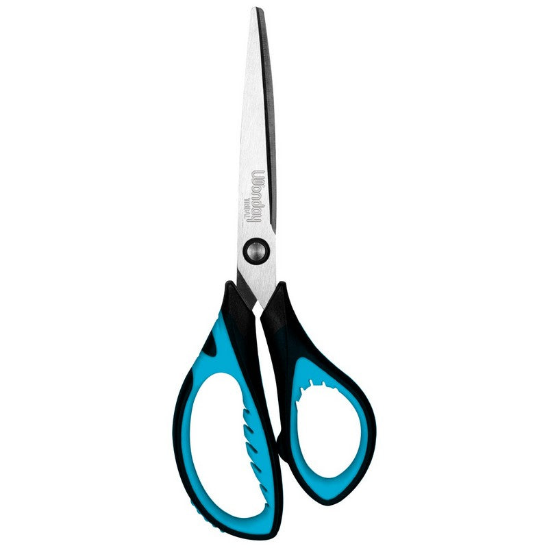 21cm scissor with semi-pointed tip TRIBAL blue