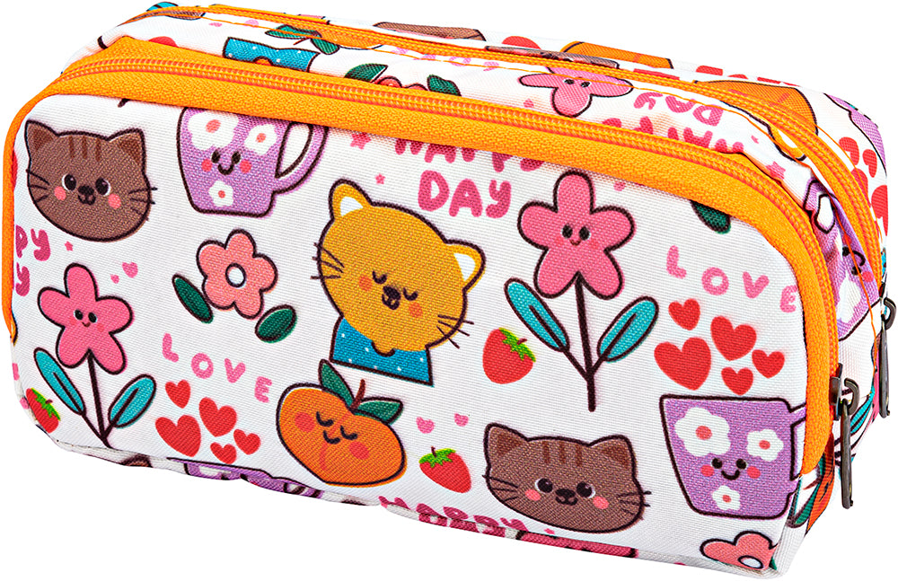 Étui à crayons 2 compartiments (motif)