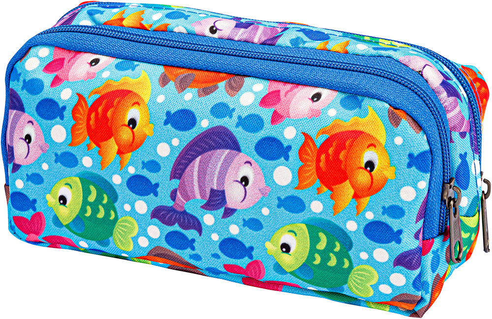 Étui à crayons 2 compartiments (motif)