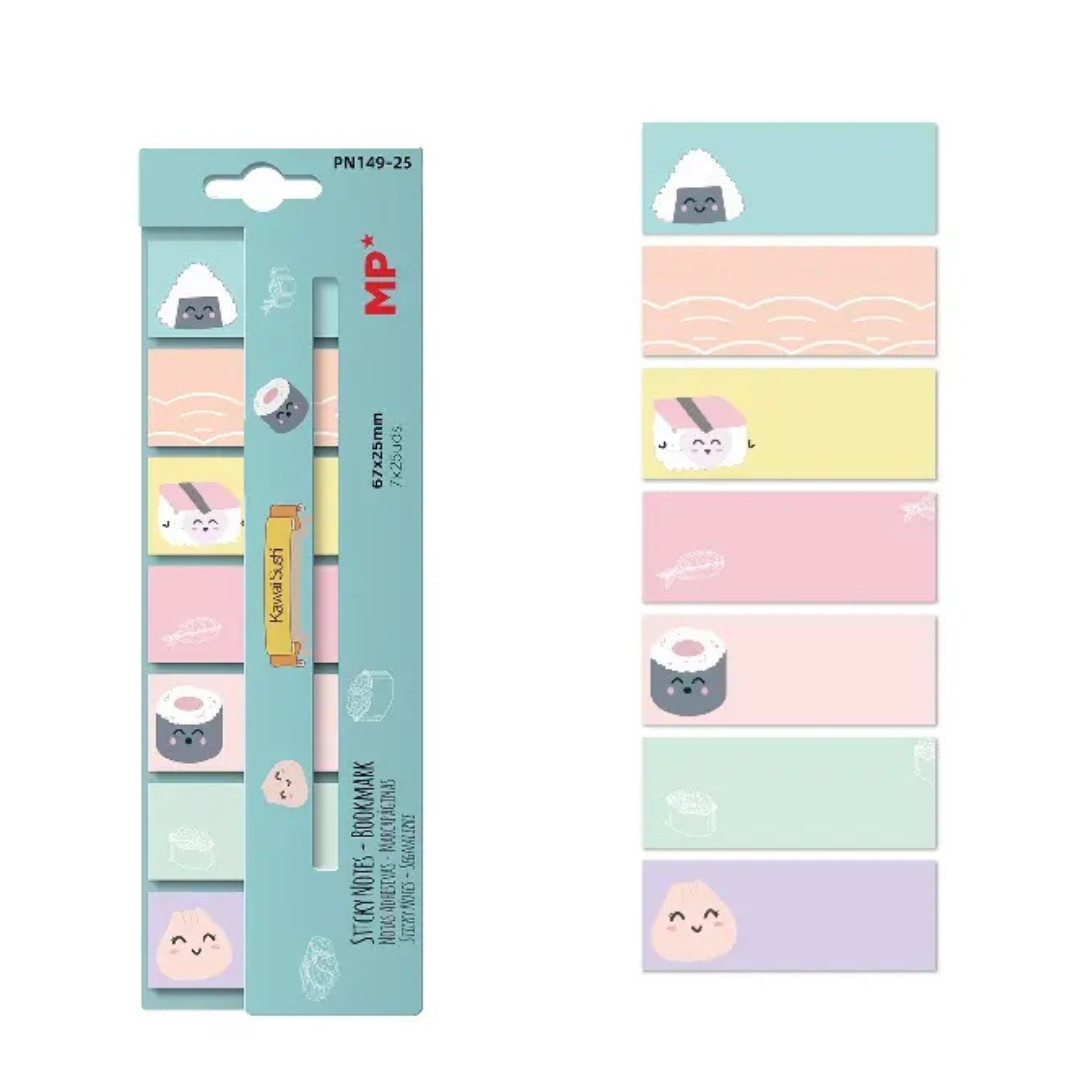 Feuillets adhésifs marque-page SUSHI